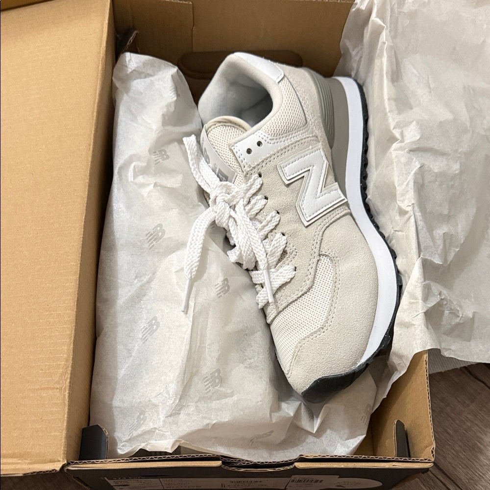 New Balance 574 Off-White and Gray Classics